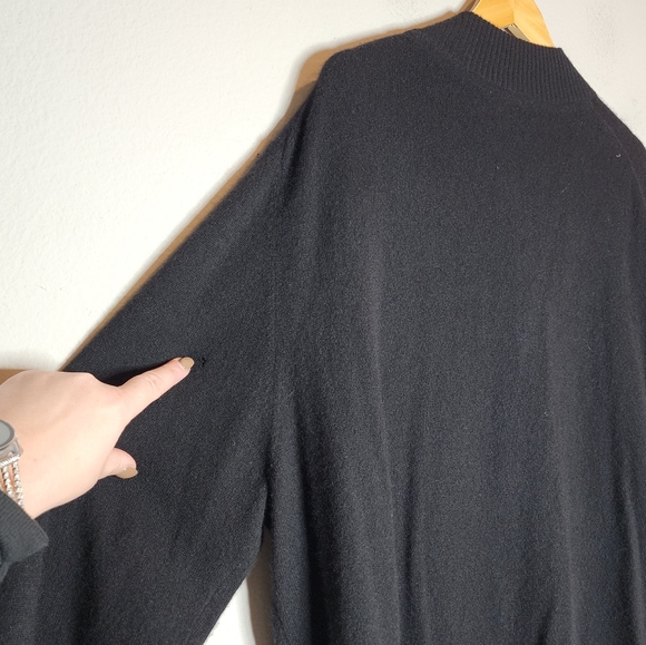 Paola Mondo 100% Cashmere Black Quarter-Zip Sweater Mens Size XXL (small flaw) - Picture 16 of 16